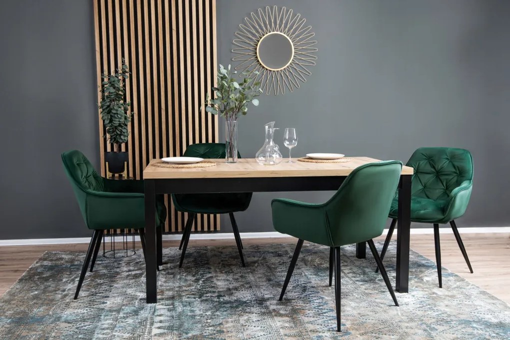 Zöld Bársony Étkezőszék. POLA