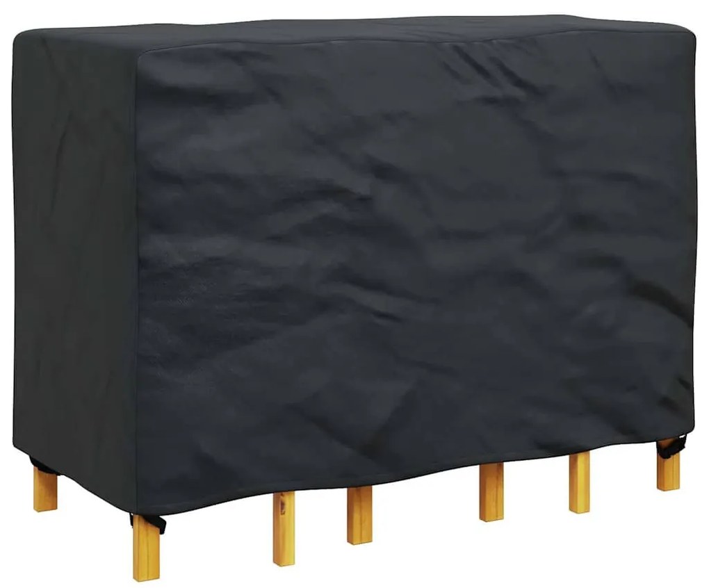 Kültéri bútorhuzat Fekete 130 x 80 x 70 cm 420D