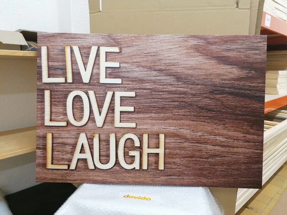 Kép felirattal - Live Love Laugh