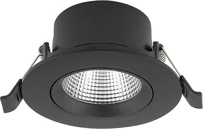 Süllyesztett lámpa fekete, süllyesztett szemes állítható irodai nappali 3000K Egina Led