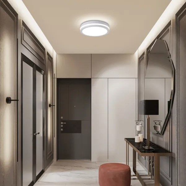 Brilagi - LED kültéri mennyezeti lámpatest BENE LED/24W/230V átm. 26 cm fehér IP54
