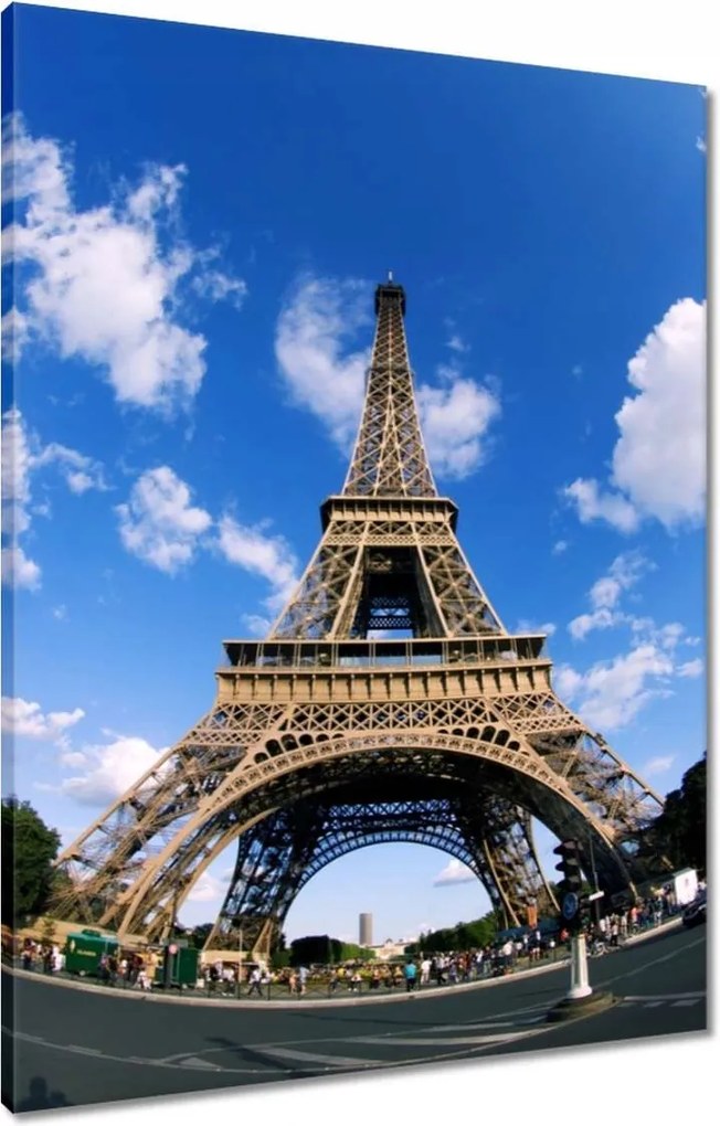 Vászonkép 60x80 Eiffel-torony az éggel