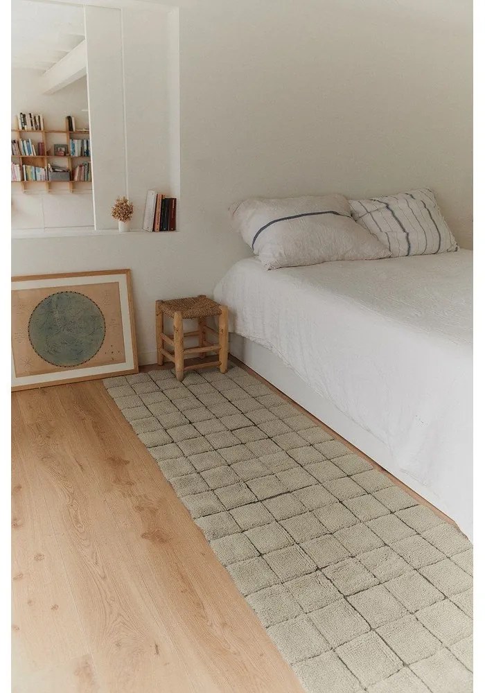 Bézs kézi szövésű gyapjú szőnyeg 230x300 cm Mosaic Sandstone – Lorena Canals