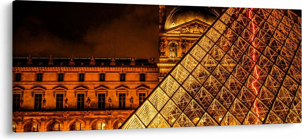 A párizsi Louvre képe (120x50 cm)