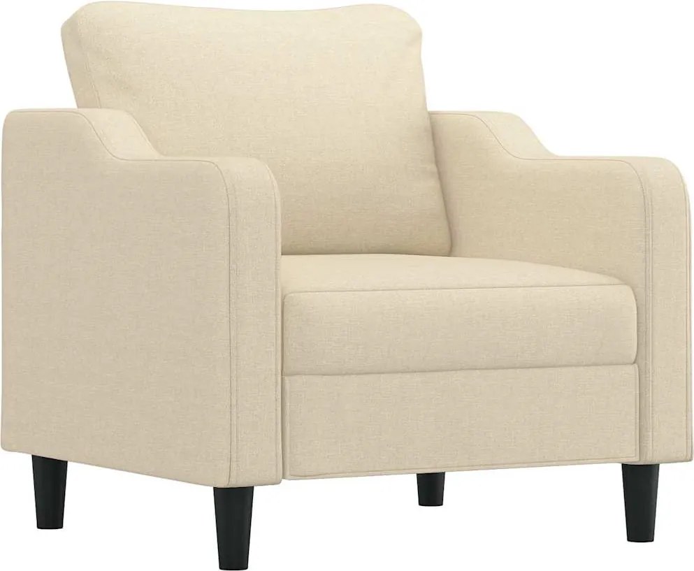 vidaXL krémszínű szövet kanapéfotel 60 cm