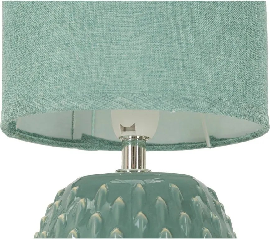 Világoskék kerámia asztali lámpa textil búrával (magasság 27 cm) Pontus – Mauro Ferretti