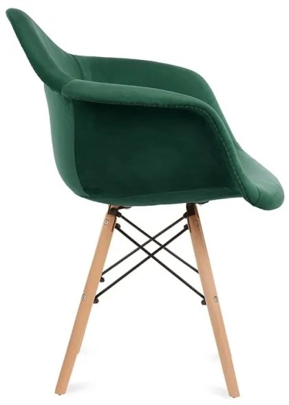 KÉSZLET 2x Étkezőszék NEREA 80x60,5 cm zöld/bükkfa