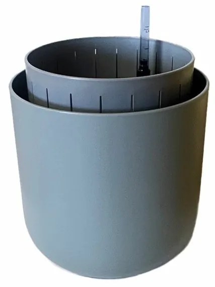 Plastia öntözőedény Tolita Air szürke , átmérő 16cm, 16 cm átmérőjű