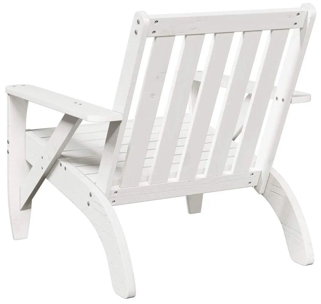 Kerti adirondack székek 2 db fehér 75x77x77 cm tömör fa fenyőfa