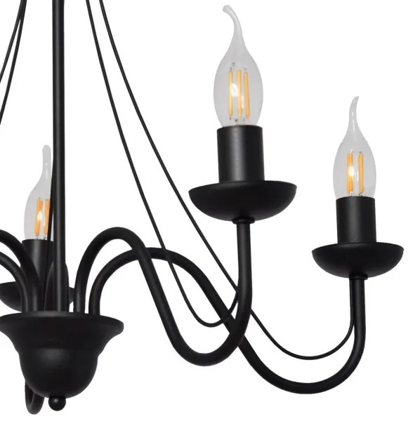 Csillár zsinóron MALBO II 5xE14/10W/230V