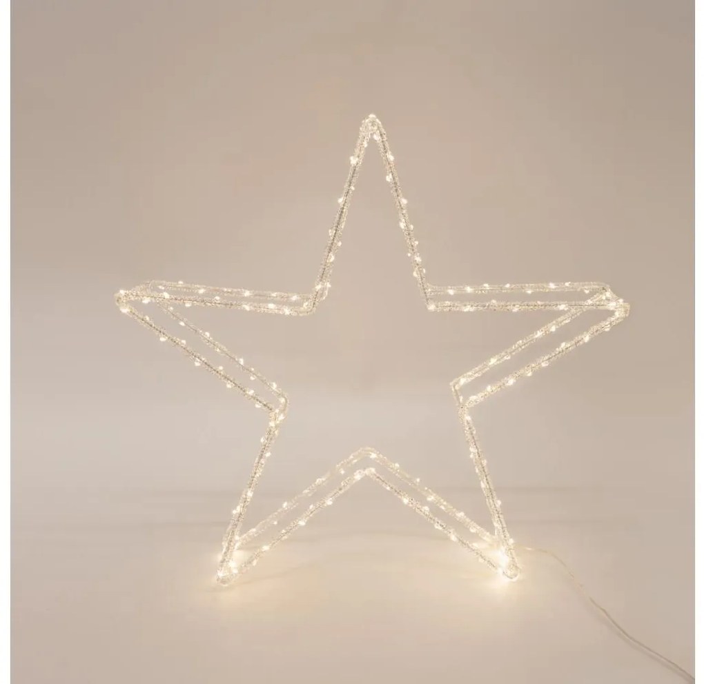 LED kültéri karácsonyi dekoráció 140xLED/2,1W/230V IP44 meleg fehér csillag 60 cm