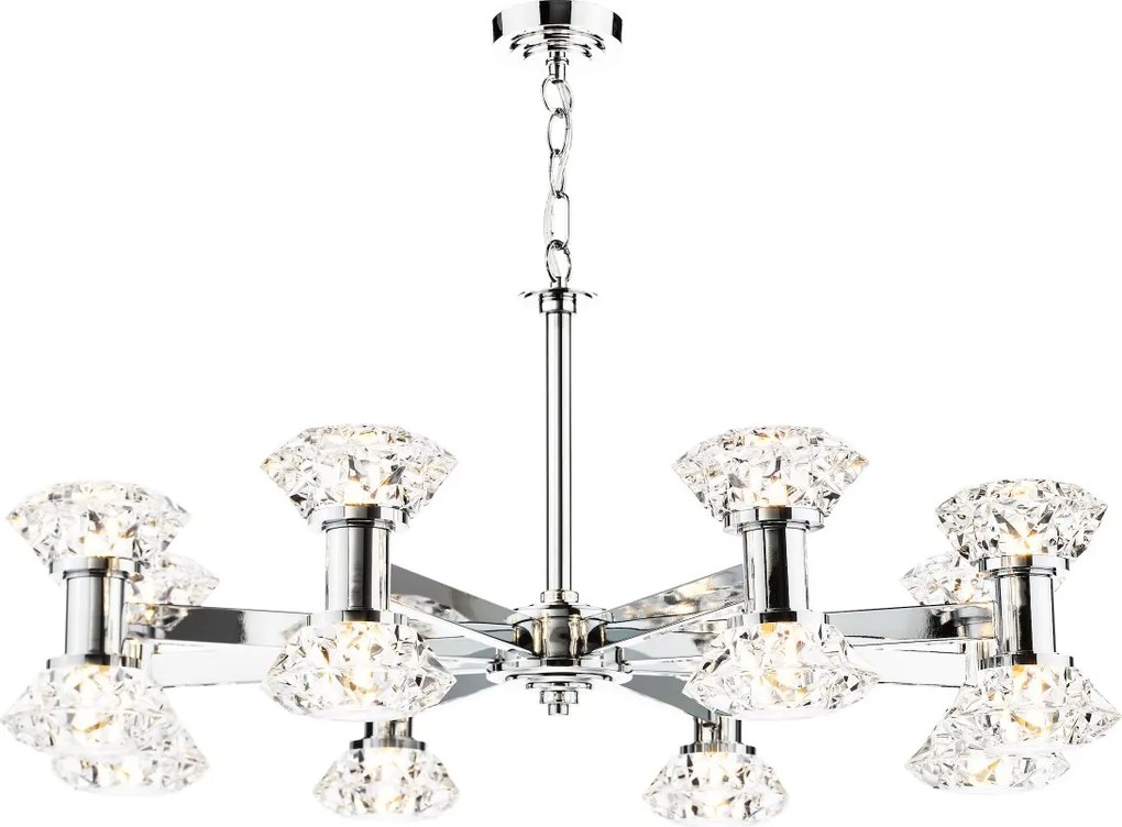 Dar Lighting glamour modern csillár tiana csiszolt króm dartia1650