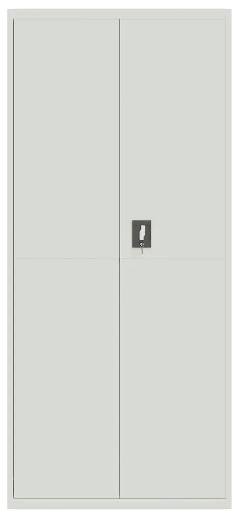 világosszürke acél irattartó szekrény 90x40x240 cm