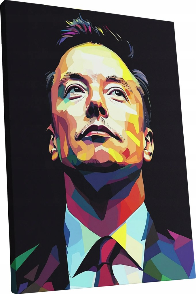 Vászonkép Portré Elon Musk nappali Elon Musk ajándék 75x100