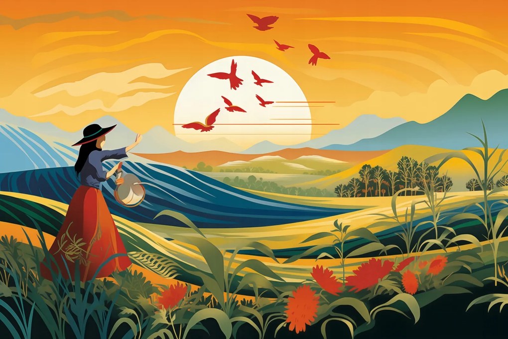 Poszter 30x20cm A vidéki élet egyszerűsége