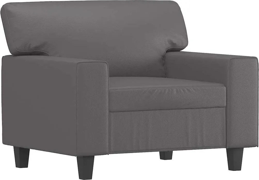 vidaXL szürke műbőr kanapészék 60 cm