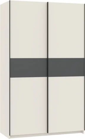 BERNO ruhásszekrény, 120 cm | Szatén