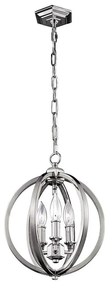 Feiss FE-CORINNE-3P-S - Csillár láncon CORINNE 3xE14/60W/230V