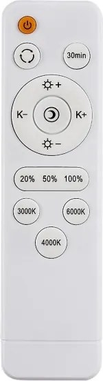 Rabalux 71454 - ZERAVA dimmelhető LED mennyezeti lámpa LED/80W/230V 3000-6500K, Ø 77 cm + távirányító