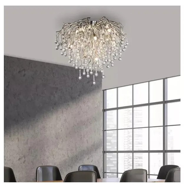 Paul Neuhaus 8091-55 - Felületre szerelhető csillár ICICLE 9xG9/40W/230V átm. 50 cm króm