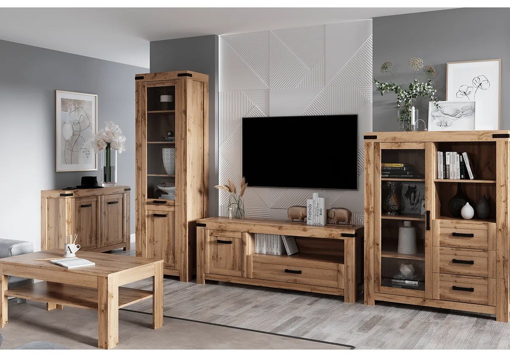 MORATIZ 1W3S komód, wotan tölgy