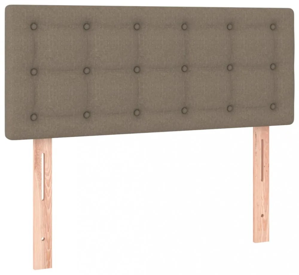 tópszínű szövet LED-es fejtámla 80 x 5 x 78/88 cm