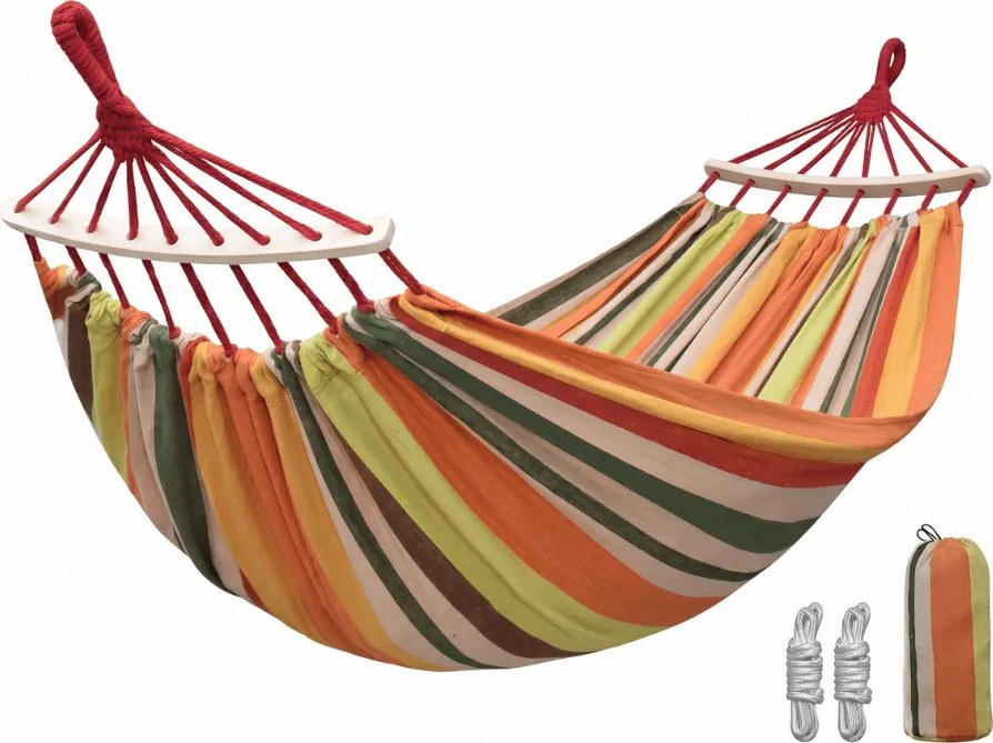 Függőágy ZENVIO COMFORT 200x80 cm, narancssárga + ingyenes táska