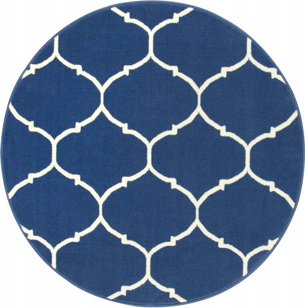 átm. 120 cm Kerek Szőnyeg Luna Marokkói Lóhere Szék Alá