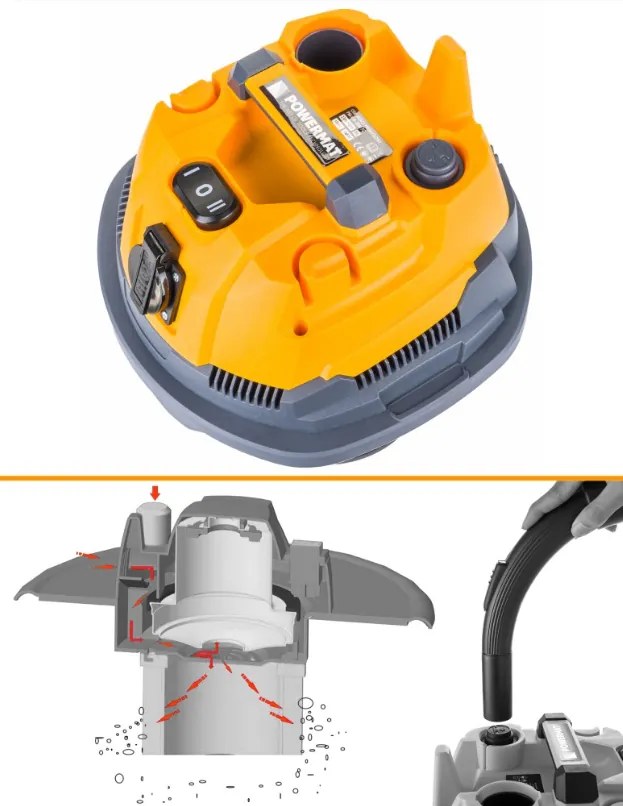 Ipari porszívó 30L 2000W PM-OD-30M FC