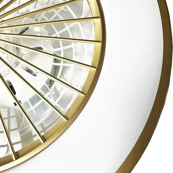 LED Mennyezeti lámpa ventilátorral OPAL LED/48W/230V + távirányítás