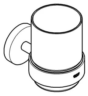 GROHE 41194DC0 - START pohár tartóval, nemesacél