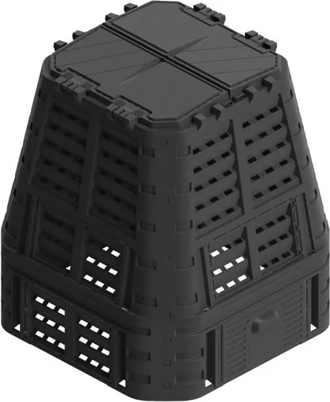 Komposztáló 1 kamrás Rojaplast 740 l fekete