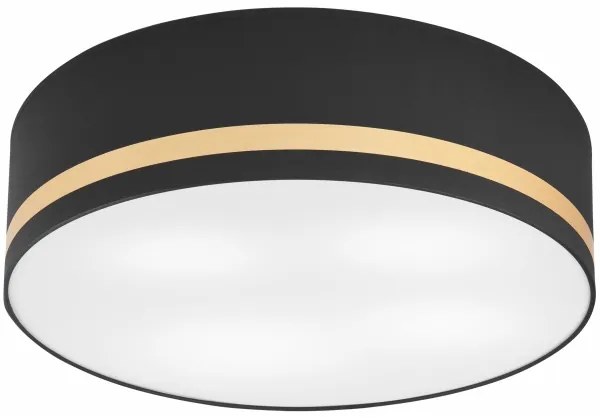 Mennyezeti lámpa SIRJA STRIPE 4xE27/15W/230V átm. 45 cm fekete