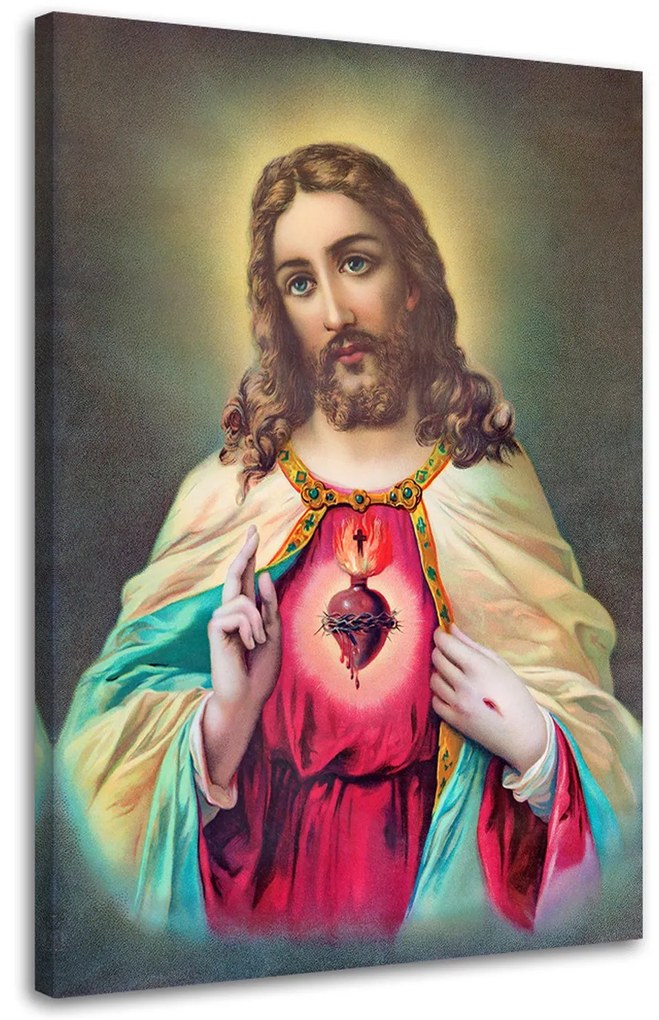 Gario Vászonkép Jézus Krisztus szíve Méret: 70 x 100 cm