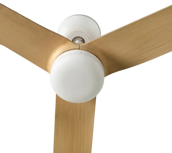 FARO 33816WT-20 - LED Dimmelhető ventilátor PUNT M LED/18W/230V barna/fehér átm. 132 cm WT + távirányító