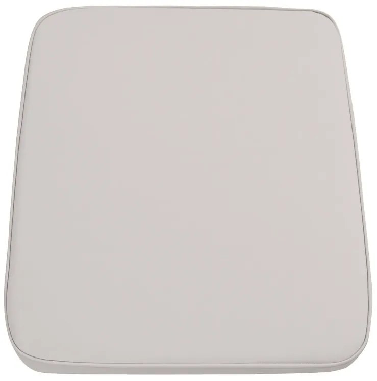 Kültéri széktámla párna VIREON 44x45 cm, elefántcsont színű