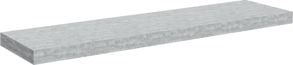 vidaXL betonszürke MDF lebegő fali polc 90 x 23,5 x 3,8 cm