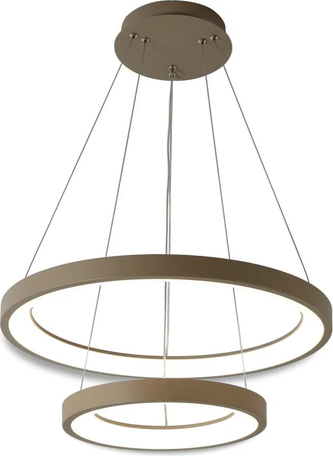 BRILAGI - LED Dimmelhető kábeles csillár FALCON SLIM LED/68W/230V átm. 50 cm bézs + távirányító