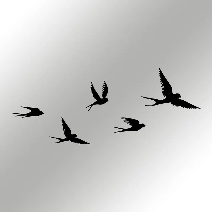Fém fali dekoráció, Crow