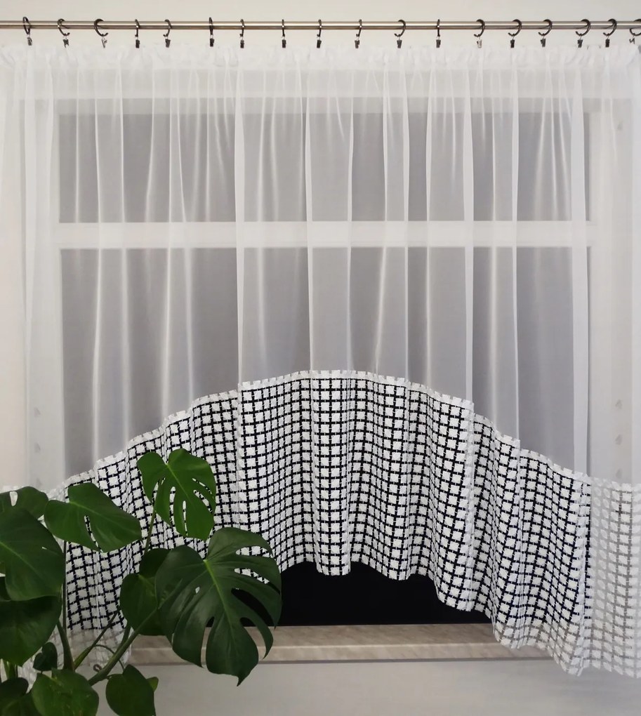 Mg Függöny Fátyol fehér gipiura Széles 50cm Ív 300x160 szalag