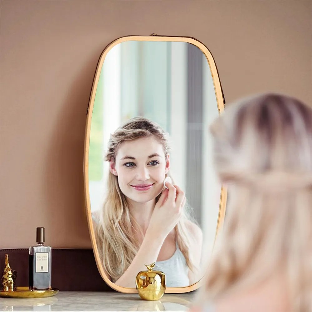 Bambusz keretes tükör