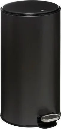 Hulladékgyűjtő Kosár fekete 30l Szűrővel fém pedál