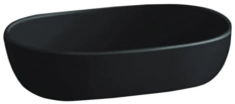 Mexen Viki asztali mosdókagyló 59 x 40 cm, fekete fényes - 21056070