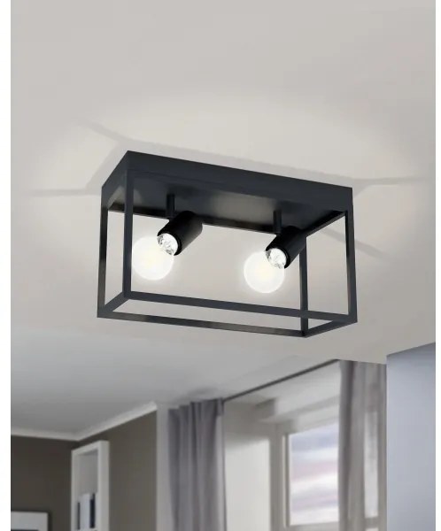 Eglo 98332 - Mennyezeti lámpa SILENTINA 2xE27/40W/230V