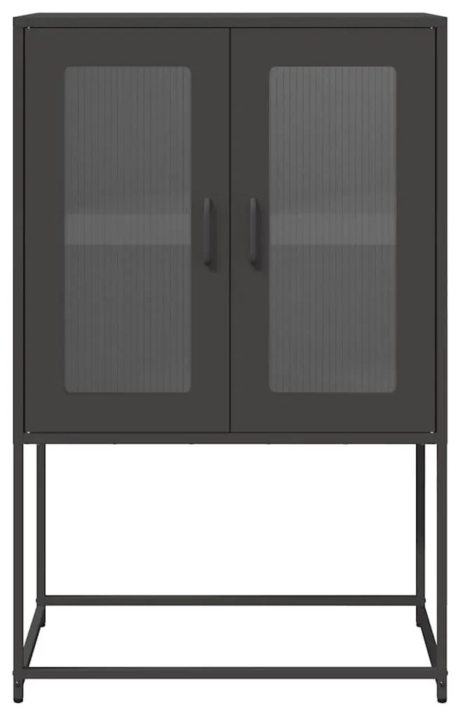 Magastábla Fekete 68x39x107 cm Acél