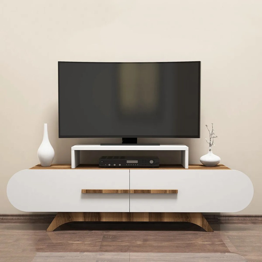Rose Walnut White TV-asztal
