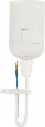 Hőre lágyuló foglalat E27-6 fehér, vezetékkel, Onnline