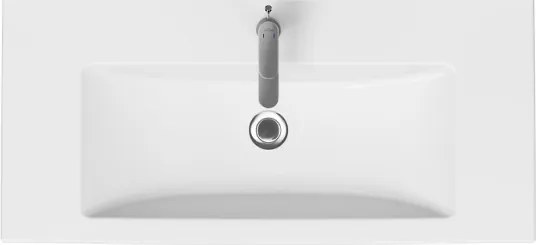 Cersanit K32-016-EX1 - Süllyesztett mosdó COMO 45x100 cm kerámia/fényes fehér