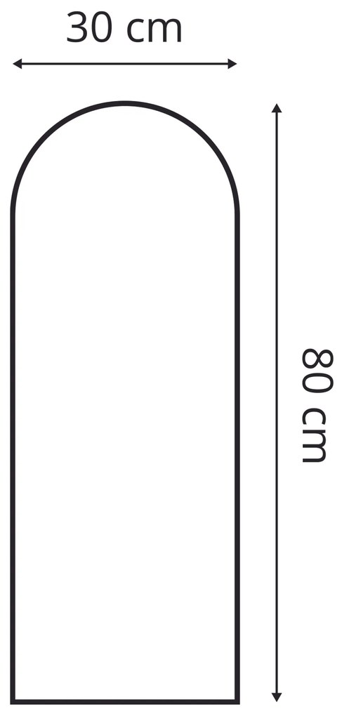 Bársony kárpitozott panel - Íves - 30x80cm Szín: Sötét szürkéslila