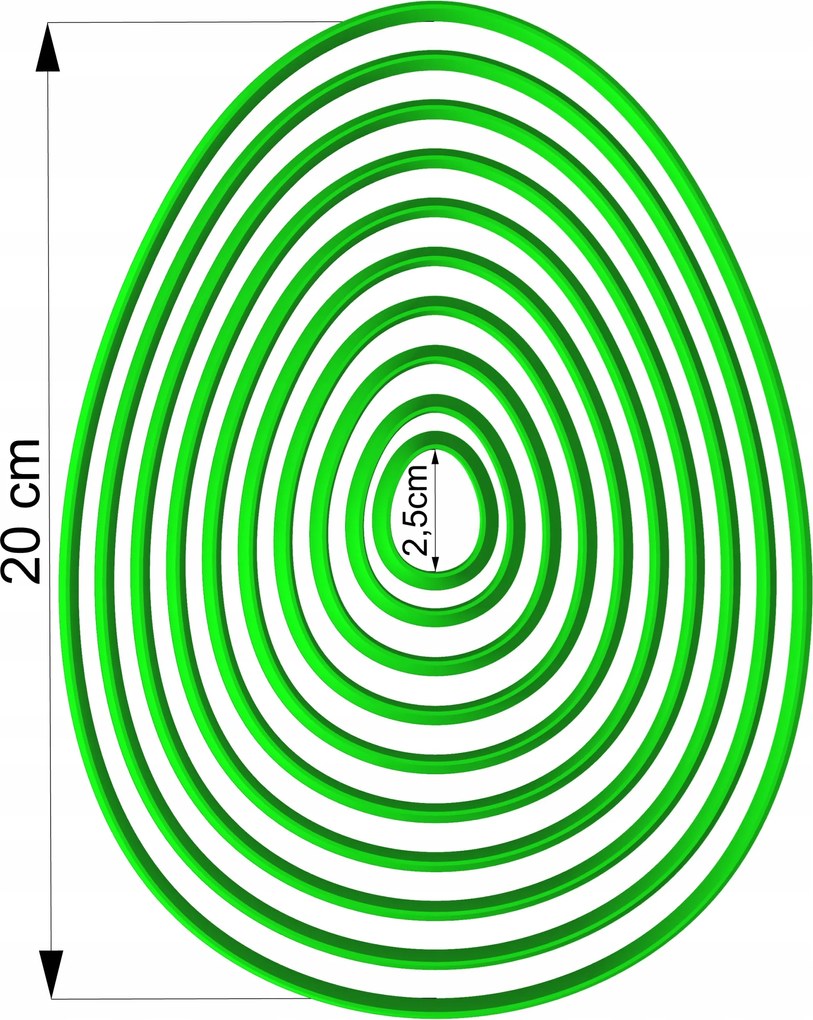 10x Húsvéti Mézeskalács Formák Szett XXL Tojás 2- 20cm 10db